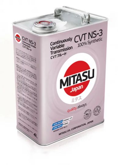 Лот: 20500789. Фото: 1. MITASU CVT NS-3 FLUID 4 л (масло... Масла, жидкости