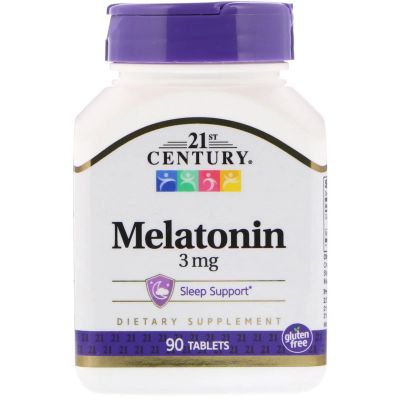 Лот: 15465450. Фото: 1. Мелатонин, 21st Century melatonin... Спортивное питание, витамины