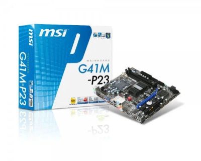 Лот: 10117000. Фото: 1. MSI G41M-P23 до 8Gb DDR3... Материнские платы