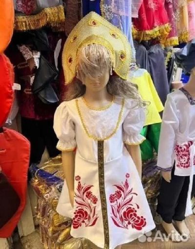 Лот: 19703696. Фото: 1. Новогодний костюм для девочки... Детские карнавальные, праздничные костюмы
