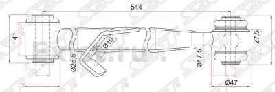 Лот: 21718648. Фото: 1. тяга поперечная Toyota Rav 4... Двигатель и элементы двигателя
