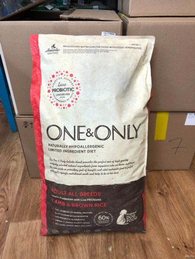 Лот: 15785423. Фото: 1. One & Only All Breeds Ягненок... Корма