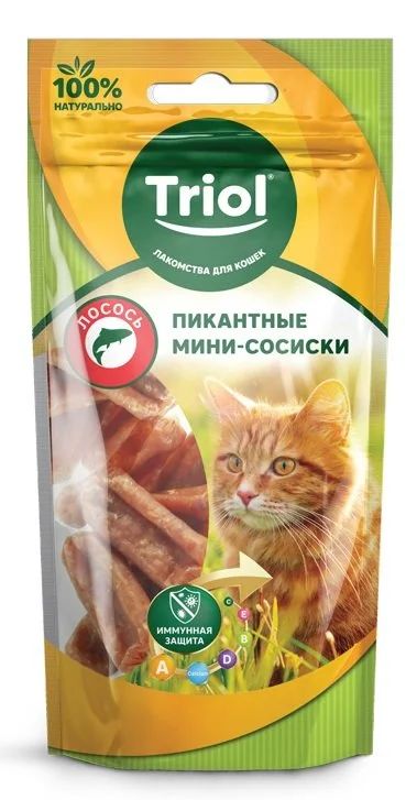 Лот: 15882991. Фото: 1. Triol (Триол) лакомство для кошек... Корма