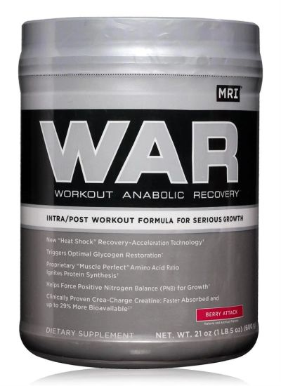 Лот: 3624136. Фото: 1. WAR от MRI 600 гр. 40 порций... Спортивное питание, витамины