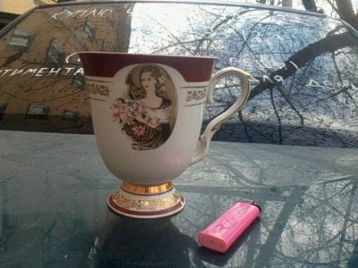 Лот: 7408351. Фото: 1. большой фарфоровый бокал дулёво... Фарфор, керамика