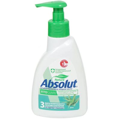 Лот: 24107043. Фото: 1. Мыло жидкое Absolut, Алоэ, антибактериальное... Уход за телом