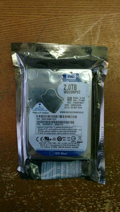 Лот: 8848366. Фото: 1. HDD 2Tb WD blue серия.новый. Внешние жесткие диски