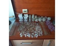 Лот: 18357135. Фото: 1. Стеклянные изделия от люстр. Комплектующие