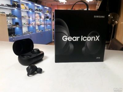 Лот: 13712430. Фото: 1. Наушники Samsung Gear iconX black... Наушники, гарнитуры