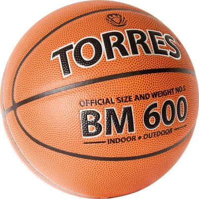 Лот: 22362110. Фото: 1. Мяч баскетбольный Torres BM600... Мячи, ракетки, шайбы, клюшки