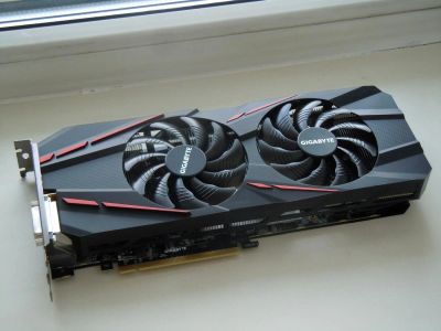 Лот: 11001727. Фото: 1. Gigabyte GeForce GTX 1060 G1 Gaming... Видеокарты