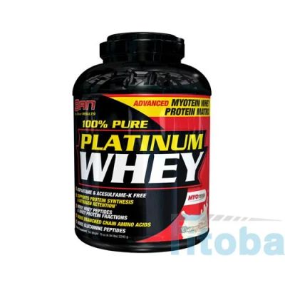 Лот: 4339741. Фото: 1. san 100% pure platinum whey 5lb... Спортивное питание, витамины