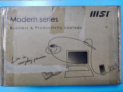 Лот: 21164796. Фото: 1. Б/У Коробка для ноутбука MSI Modern... Другое (комплектующие)