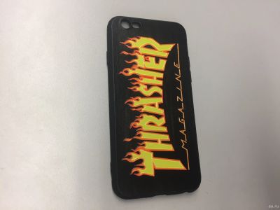 Лот: 13414310. Фото: 1. Чехол iPhone 6/6S с принтом (Thrasher... Чехлы, бамперы