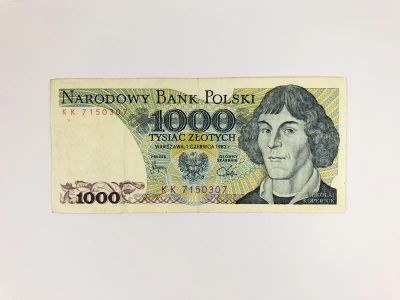 Лот: 23302613. Фото: 1. Банкнота. Польша. 1000 злотых... Другое (банкноты)