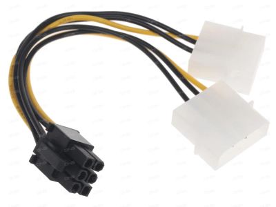 Лот: 11286634. Фото: 1. Cablexpert PCI-E 6-pin - Molex... Шлейфы, кабели, переходники