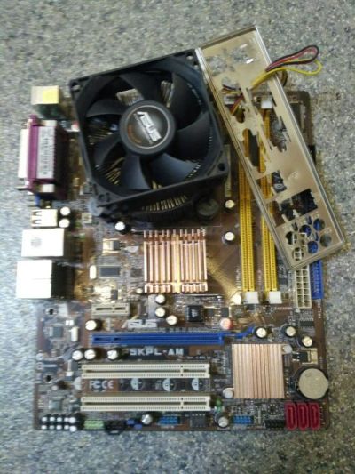 Лот: 11279738. Фото: 1. Материнская плата 775 Asus P5KPL-AM... Материнские платы