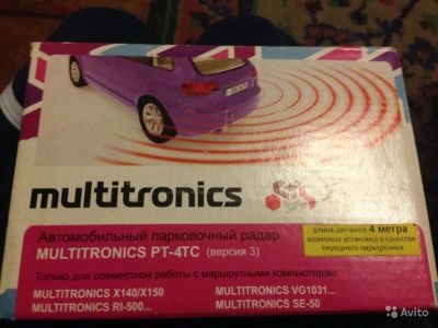 Лот: 5397817. Фото: 1. Парктроник Multitronics PT-4CT. Электроприборы для автомобиля