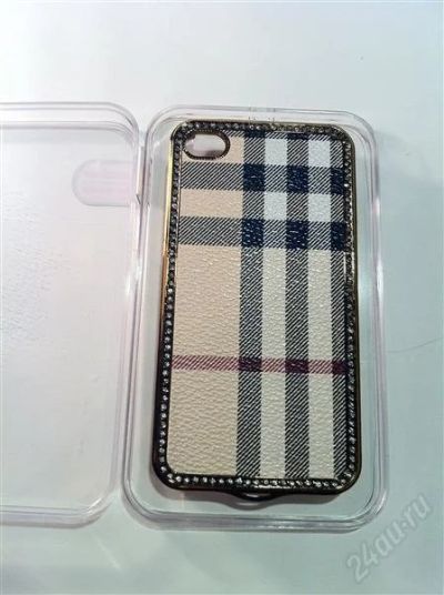 Лот: 1682636. Фото: 1. Чехол на IPhone 4/4s Серия burberry. Чехлы, бамперы