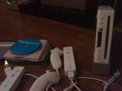 Лот: 659797. Фото: 1. Nintendo Wii белая, чипованная. Игровые приставки, консоли