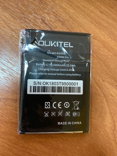 Лот: 17386441. Фото: 1. Новый аккумулятор Oukitel k6000... Аккумуляторы