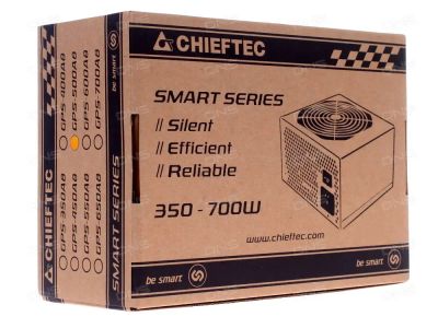 Лот: 22561367. Фото: 1. Блок питания Chieftec SMART 500W... Корпуса, блоки питания
