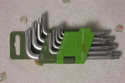 Лот: 591227. Фото: 1. Комплект ключей типа TORX (звёздочки... Ручной инструмент