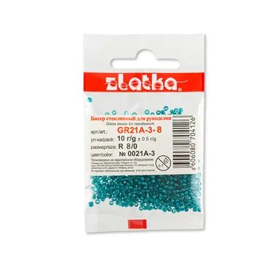 Лот: 25012709. Фото: 1. Бисер "Zlatka" GR 08/0 (0009A-0023A... Бисероплетение