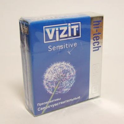 Лот: 23730884. Фото: 1. Презерватив "Vizit" Hi-tech Sensitive... Лекарства