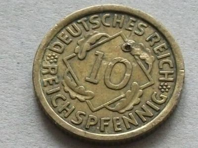 Лот: 9588195. Фото: 1. Монета 10 пфенниг Германия 1935... Германия и Австрия