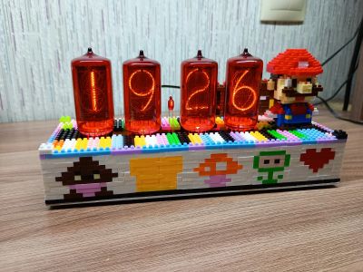 Лот: 25851437. Фото: 1. часы Super Mario 8-bit. Часы настенные, настольные
