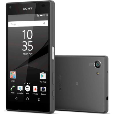 Лот: 9835458. Фото: 1. Sony Z5 compact Чёрный графит... Смартфоны