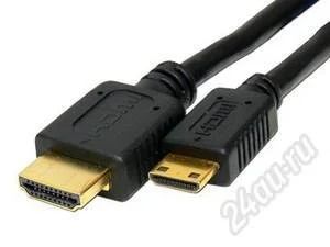 Лот: 2754085. Фото: 1. Кабель - переходник HDMI- mini... Шнуры, кабели, разъёмы