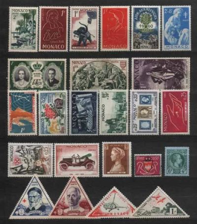 Лот: 25858005. Фото: 1. Монако 1944-62_В5. Марки