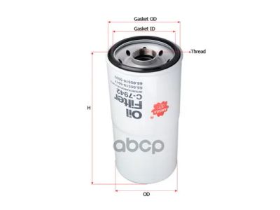 Лот: 24855777. Фото: 1. Фильтр Масляный Daewoo P502464... Расходные материалы