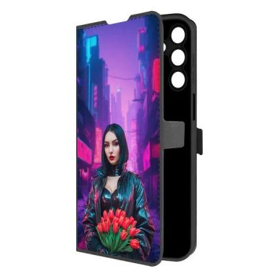 Лот: 25135003. Фото: 1. Чехол Krutoff Eco Book "Киберпанк... Чехлы, бамперы
