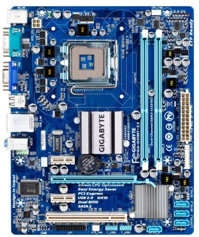 Лот: 12041670. Фото: 1. Отличная мать под LGA 775: Gigabyte... Материнские платы