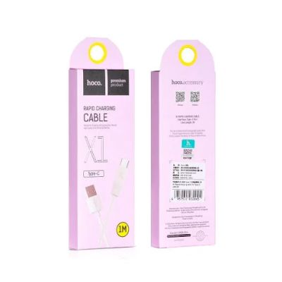 Лот: 16557052. Фото: 1. Кабель USB - Type-C Hoco X1 (Белый... Зарядные устройства, блоки питания, адаптеры сетевые для смартфонов