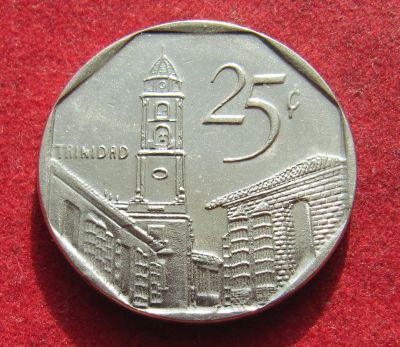 Лот: 20947238. Фото: 1. Куба 25 сентаво, 2008г. Америка
