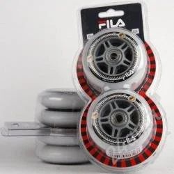 Лот: 1763766. Фото: 1. Набор Fila колеса 80mm/82A+подшипник... Роликовые коньки, скейтборды, самокаты