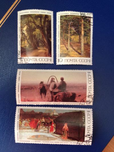Лот: 5123574. Фото: 1. 1986 Русская живопись (5667,5669... Марки