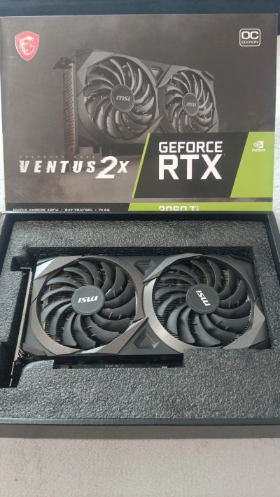 Лот: 25666477. Фото: 1. Видеокарта GeForce RTX 3060ti... Видеокарты