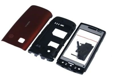 Лот: 12058055. Фото: 1. Корпус Nokia 500 Красный. Корпуса, клавиатуры, кнопки