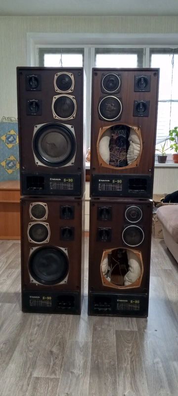 Лот: 25738363. Фото: 1. Колонки Радиотехника S-90 4шт. Портативные, беспроводные колонки