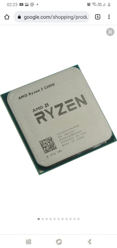Лот: 18257923. Фото: 1. Ryzen 3 2200g. Процессоры