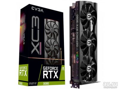 Лот: 18040842. Фото: 1. Видеокарта EVGA GeForce RTX 3080... Видеокарты