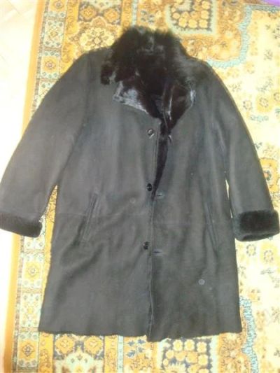 Лот: 2437539. Фото: 1. дубленка муж. черная. Верхняя одежда