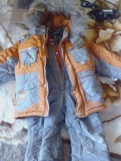 Лот: 9594789. Фото: 1. Костюм зимний болотно- оранжевый... Верхняя одежда