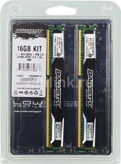 Лот: 7926691. Фото: 1. Модули памяти Crucial Ballistix... Оперативная память