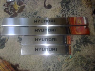 Лот: 3145844. Фото: 1. Накладки на пороги Hyundai Solaris. Другое (автозапчасти)
